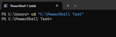 カレントフォルダ移動